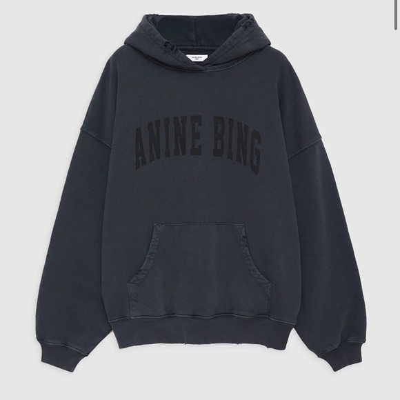 Anine Bing Harvey Sweatshirt with Hoodie (VARIOUS SIZES AVAILABLE) - Picture 3 of 7